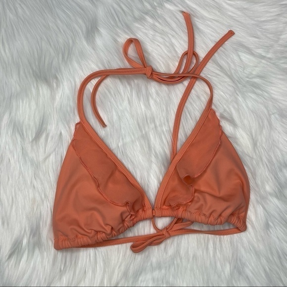 Victoria’s Secret Coral Slide Triangle Bikini Top Medium - Picture 6 of 9